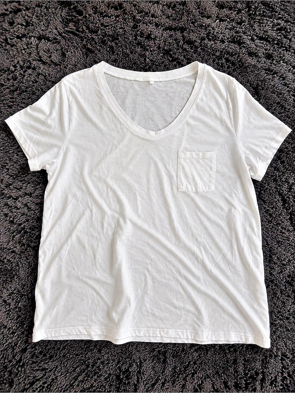 Madewell Whisper Cotton V-Neck Pocket Tee White